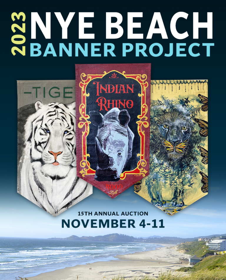 Nye Beach Banner Auction Oregon Coast Council for the Arts
