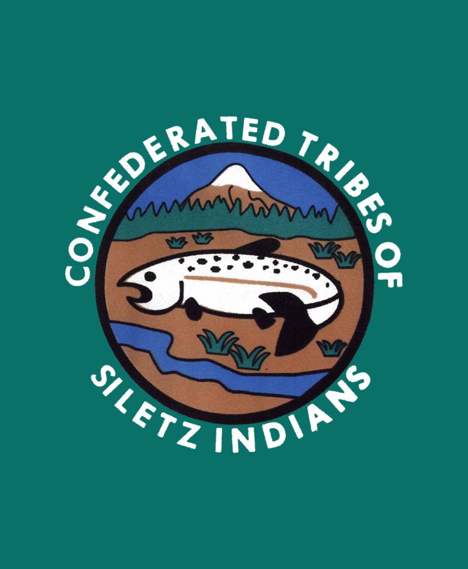 Confederated Tribes of Siletz Indians map Oregon