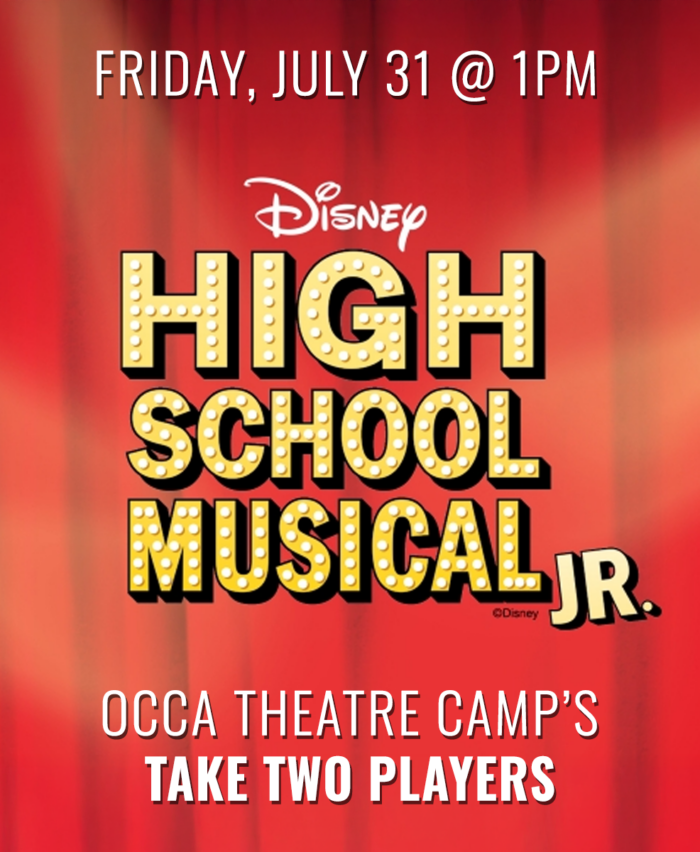 Poster for Disney's High School Musical Jr at OCCA Theatre Camp