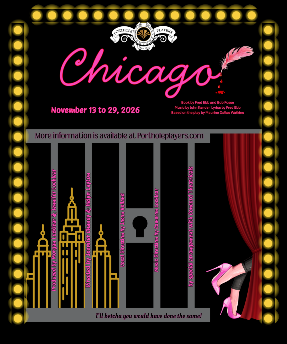 Poster for Chicago Porthole Players - Chicago the Musical presented by Porthole Players LTD