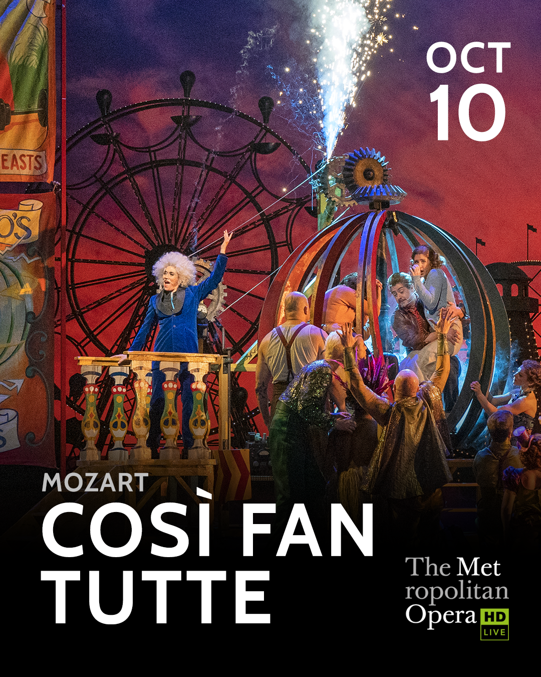 Poster for Cosi Fan Tutte - Met Opera