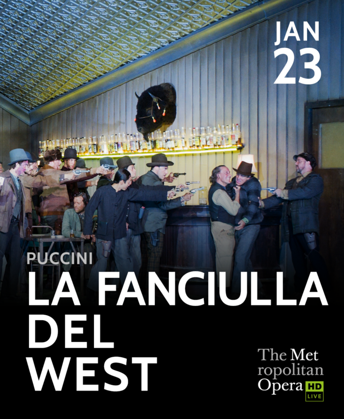 Poster for La Fanciulla del West - Met Opera