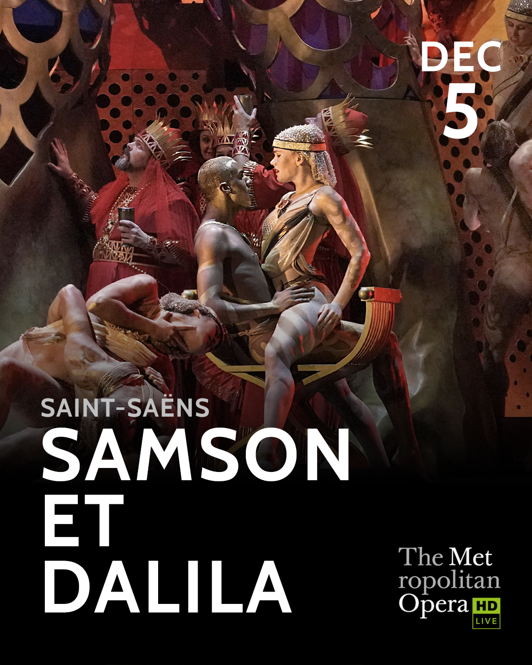 Poster for Samson et Dalila - Saint-Saëns - Met Opera