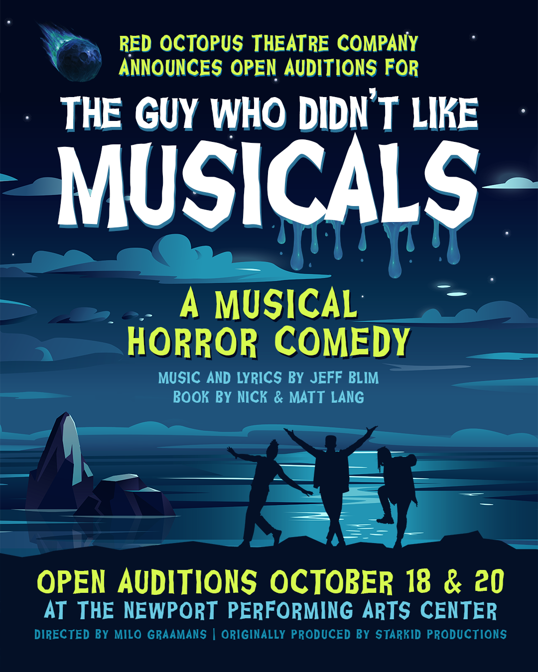 Poster for Open Auditions - The Guy Who Didn't Like Musicals