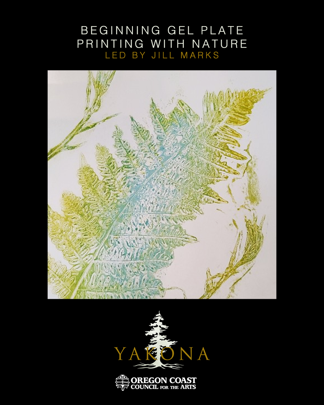 Poster for Yakona - Beginning Gel Plate Printing