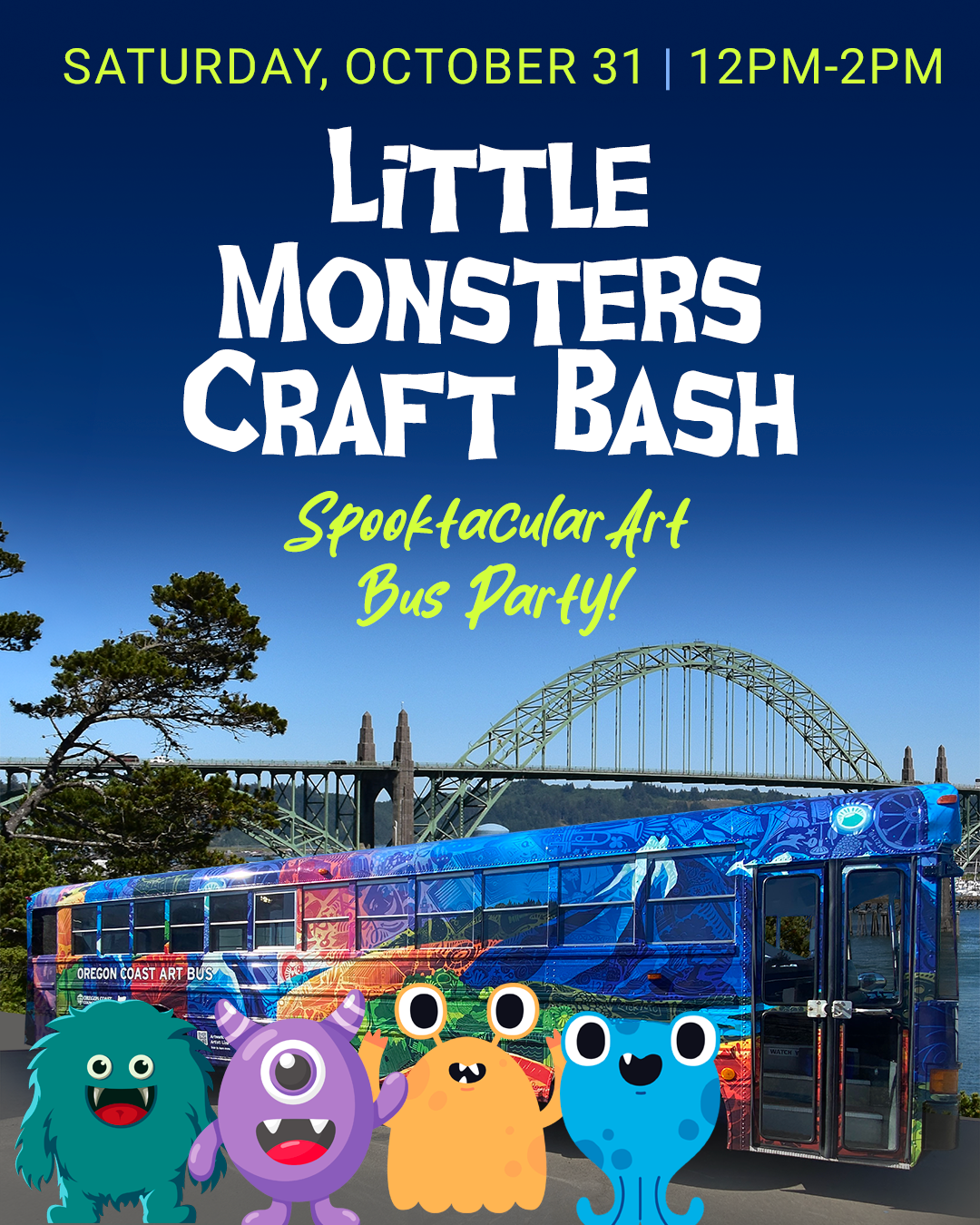 Little Monsters Craft Bash - A Spooktacular Art Bus Party