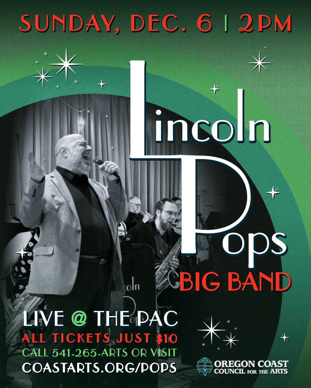 Lincoln Pops Big Band - Holiday Concert - at the PAC